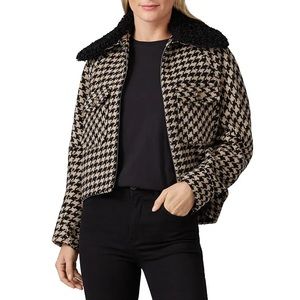 SOSKEN Houndstooth Crop Jacket